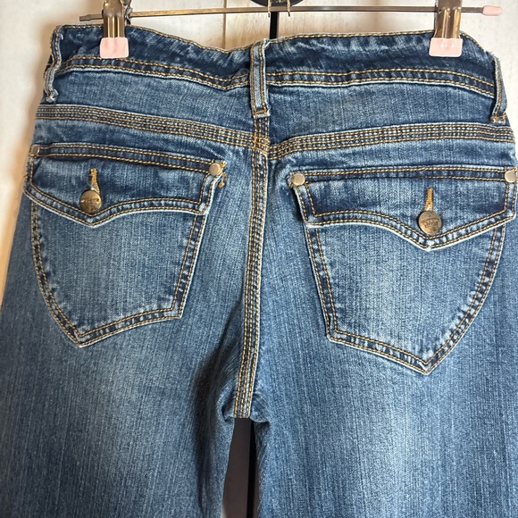 Mossimo Supply Co. Women's Blue Straight Leg Jeans - Picture 4 of 5